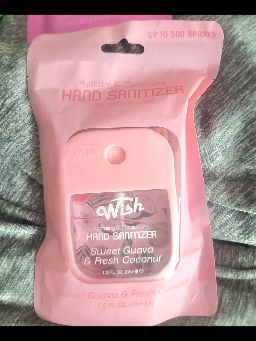 Wish Moisturizing Hand Sanitizer Spray Pack - Green, Pink, Orange, Light Pink